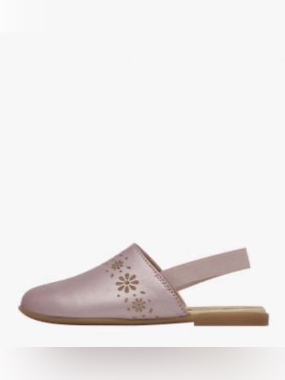 NWT NATURINO CALLAIS Laminated leather sabot in Powder pink